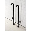 Aqua Vintage AE810S0DX Freestanding Tub Supply Line, Matte Black AE810S0DX